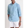 Vineyard Vines Cobia Check Featherweight Performance Button-down Shirt In Jake Blue