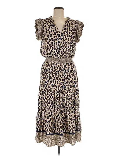 Pre-owned Vineyard Vines Cocktail Dress In Brown