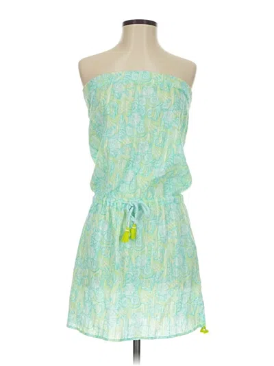 Pre-owned Vineyard Vines Cocktail Dress In Green