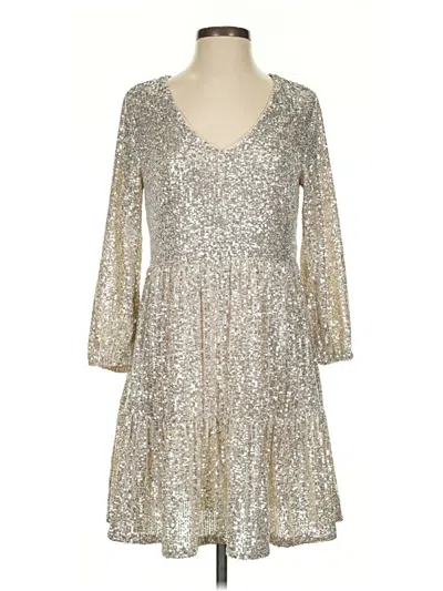 Pre-owned Vineyard Vines Cocktail Dress In Silver