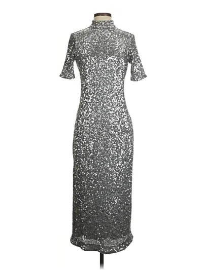 Pre-owned Vineyard Vines Cocktail Dress In Silver