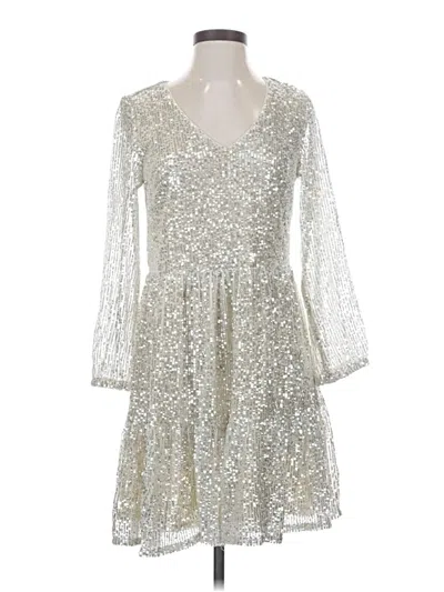 Pre-owned Vineyard Vines Cocktail Dress In Silver