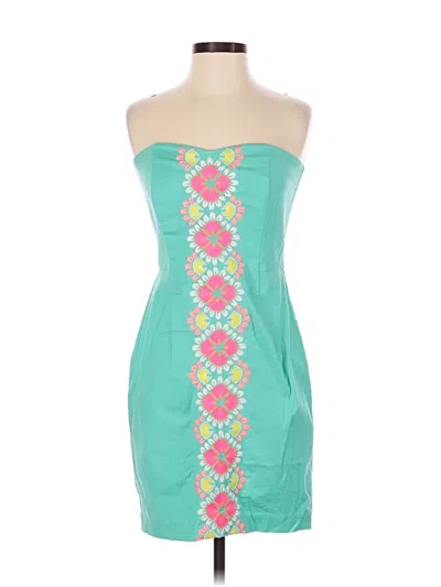 Pre-owned Vineyard Vines Cocktail Dress In Teal