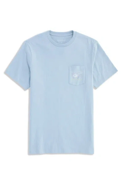 Vineyard Vines Coral Permit Graphic T-shirt In Blue