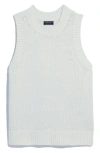 Vineyard Vines Cotton Blend Sleeveless Sweater In Powder