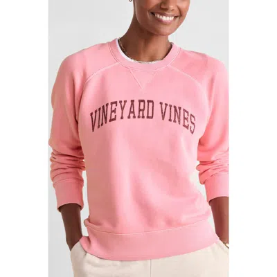 Vineyard Vines Cotton Logo Graphic Sweatshirt In Palm Beach