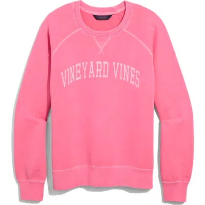 Vineyard Vines Cotton Logo Graphic Sweatshirt In Sunset Pink