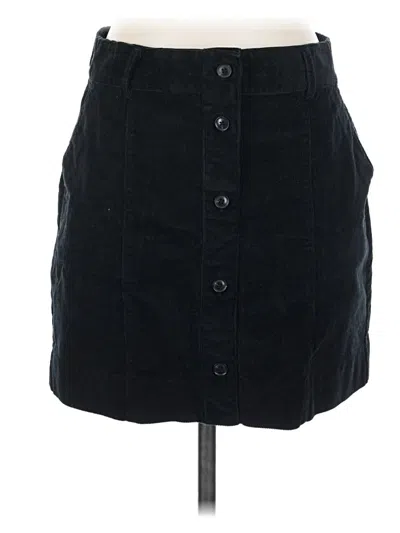 Pre-owned Vineyard Vines Denim Skirt In Black