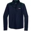Vineyard Vines Dreamcloth Half Zip Pullover In Blue