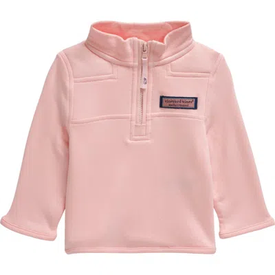 Vineyard Vines Dreamcloth Half Zip Shep Shirt In Flamingo