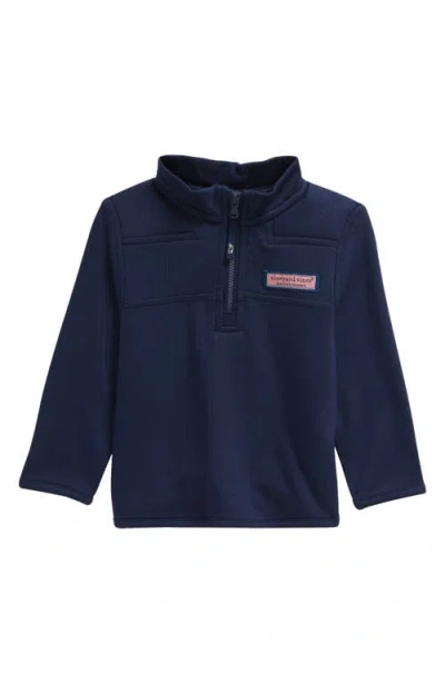 Vineyard Vines Dreamcloth Quarter Zip Pullover In Nautical Navy