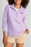 Vineyard Vines Dreamcloth Relaxed Half Zip Sweatshirt In Aster Heather