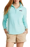 Vineyard Vines Dreamcloth Relaxed Half Zip Sweatshirt In Aqua Haze Heather