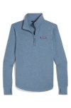 Vineyard Vines Dreamcloth Relaxed Half Zip Sweatshirt In Blue