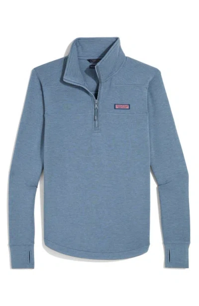 Vineyard Vines Dreamcloth Relaxed Half Zip Sweatshirt In Blue