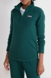 Vineyard Vines Dreamcloth Relaxed Half Zip Sweatshirt In Green
