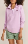 Vineyard Vines Dreamcloth Relaxed Half Zip Sweatshirt In Aster Heather