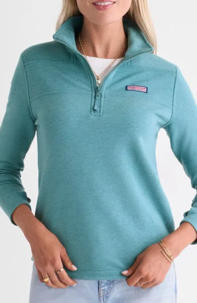 Vineyard Vines Dreamcloth Relaxed Half Zip Sweatshirt In Blue