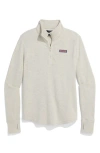 Vineyard Vines Dreamcloth Relaxed Half Zip Sweatshirt In Marsh Hthr Shimmer