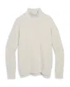 Vineyard Vines Dreamcloth Rib Mix Funnel Neck Sweater In Neutral