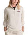 Vineyard Vines Dreamcloth Relaxed Half Zip Sweatshirt In Neutral