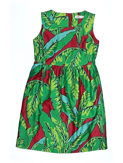 Pre-owned Vineyard Vines Kids' Dress In Green