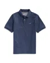 Vineyard Vines Edgartown Classic Fit Pique Polo Shirt In Deep Bay