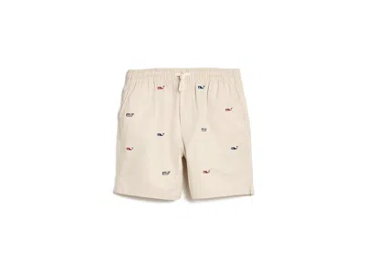 Vineyard Vines Embroidered Pull-on Shorts (toddler/little Kid/big Kid) Boy's Shorts Stone: 7 Little Kid One Size In White