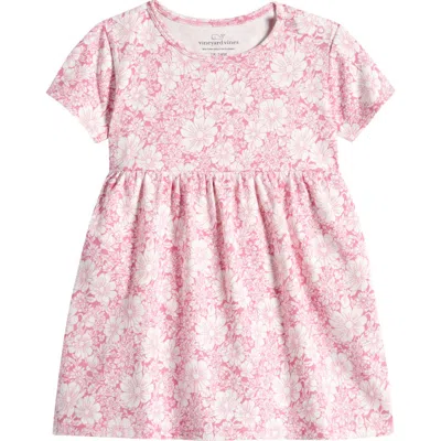 Vineyard Vines Every Day Floral Stretch Cotton Bodysuit Dress In Soleil Ditsy -tea