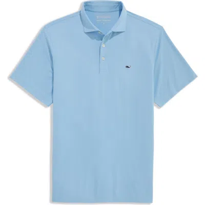 Vineyard Vines Fairwinds Performance Polo In Blue