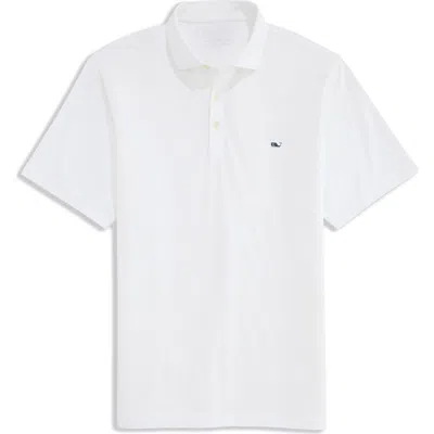Vineyard Vines Fairwinds Performance Polo In White