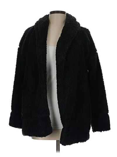 Pre-owned Vineyard Vines Faux Fur Jacket In Black