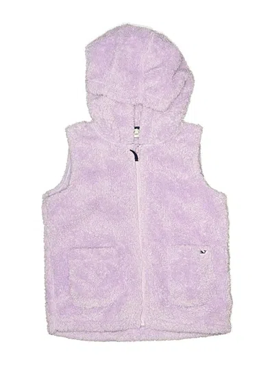 Pre-owned Vineyard Vines Kids' Faux Fur Vest In Purple
