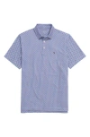Vineyard Vines Fish Print Sankaty Performance Polo In Purple