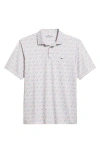 Vineyard Vines Fish Print Sankaty Performance Polo In Multi