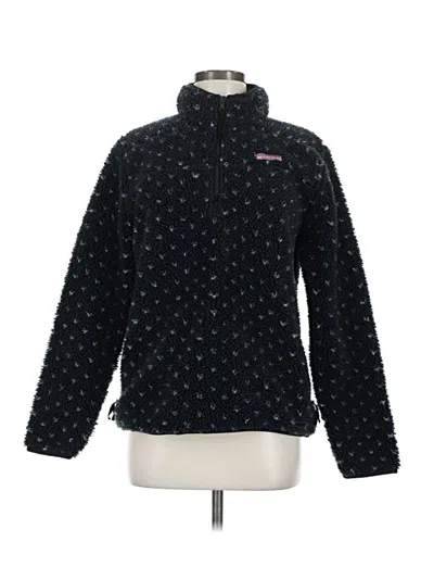 Pre-owned Vineyard Vines Fleece Jacket In Black