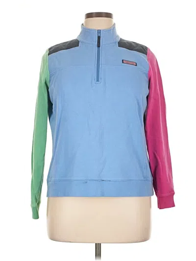 Pre-owned Vineyard Vines Fleece Jacket In Blue