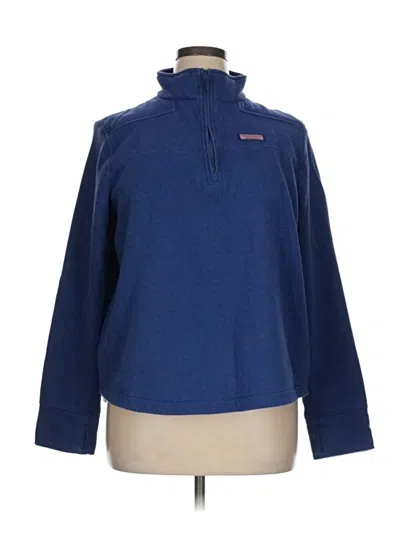 Pre-owned Vineyard Vines Fleece Jacket In Blue