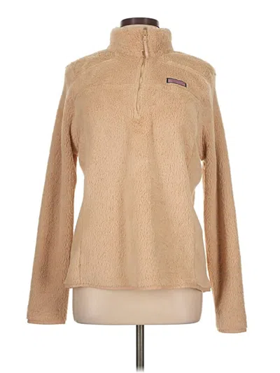 Pre-owned Vineyard Vines Fleece Jacket In Brown