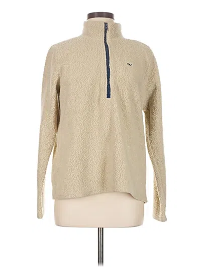 Pre-owned Vineyard Vines Fleece Jacket In Brown