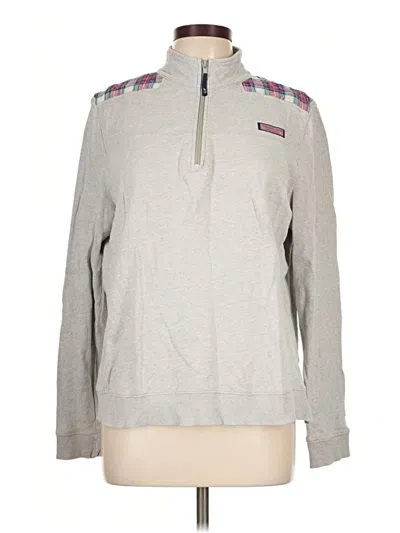 Pre-owned Vineyard Vines Fleece Jacket In Gray