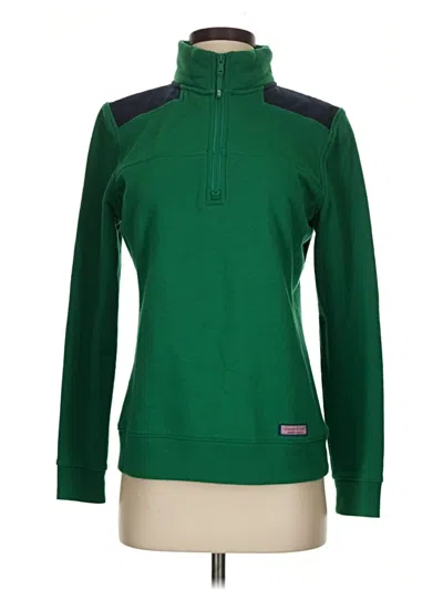 Pre-owned Vineyard Vines Fleece Jacket In Green
