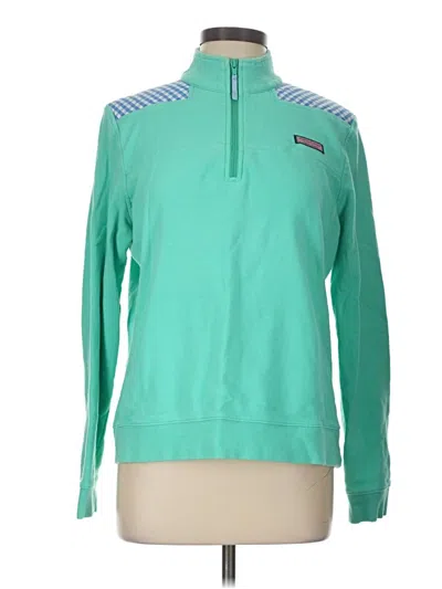 Pre-owned Vineyard Vines Fleece Jacket In Green