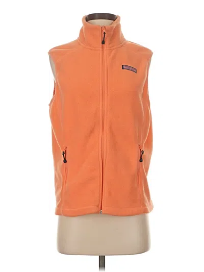 Pre-owned Vineyard Vines Fleece Jacket In Orange