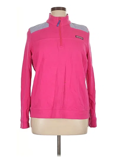 Pre-owned Vineyard Vines Fleece Jacket In Pink