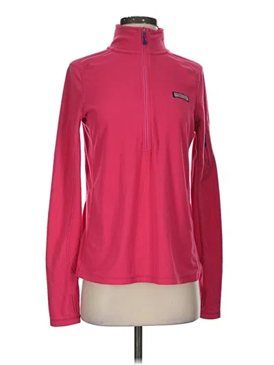 Pre-owned Vineyard Vines Fleece Jacket In Pink