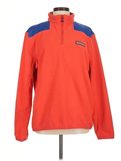 Pre-owned Vineyard Vines Fleece Jacket In Red