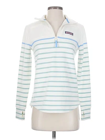 Pre-owned Vineyard Vines Fleece Jacket In White