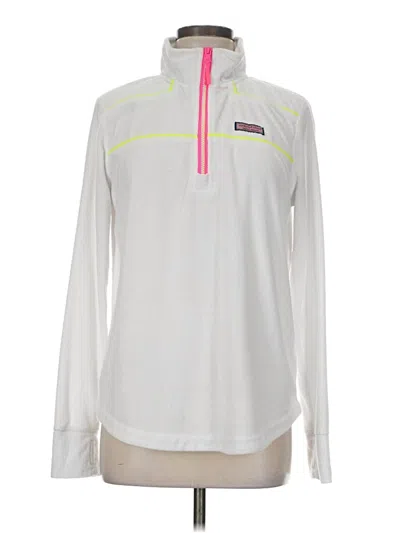 Pre-owned Vineyard Vines Fleece Jacket In White