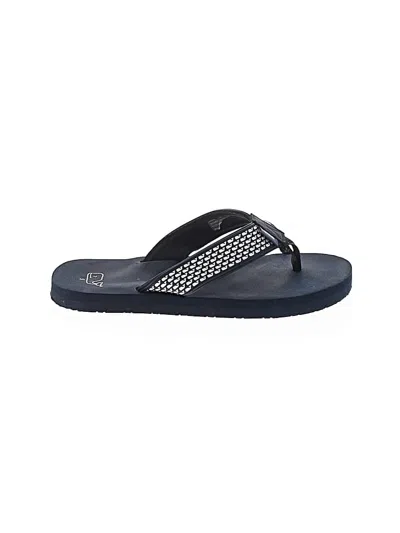 Pre-owned Vineyard Vines Kids' Flip Flops In Blue